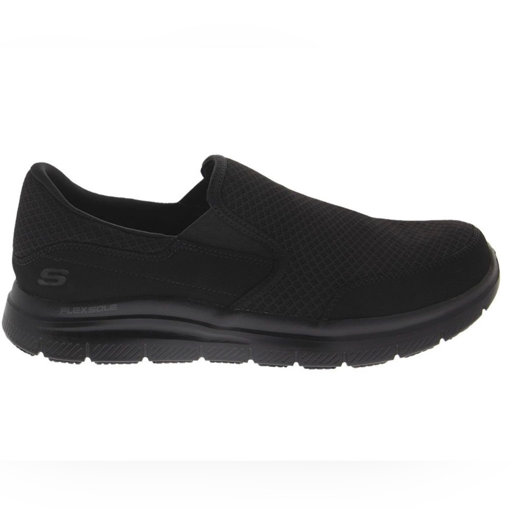 Black Sketchers Work Mcallen Wide Fit NTW 11